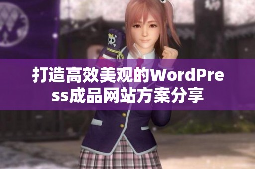 打造高效美观的WordPress成品网站方案分享