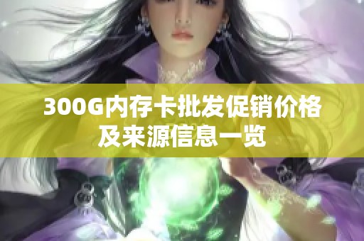 300G内存卡批发促销价格及来源信息一览