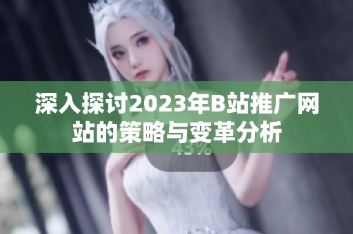 深入探讨2023年B站推广网站的策略与变革分析