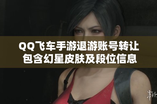 QQ飞车手游退游账号转让 包含幻星皮肤及段位信息
