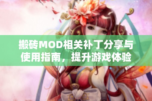 搬砖MOD相关补丁分享与使用指南，提升游戏体验