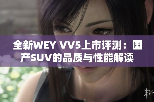 全新WEY VV5上市评测：国产SUV的品质与性能解读