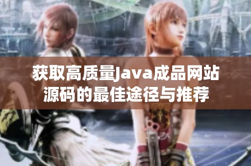 获取高质量Java成品网站源码的最佳途径与推荐