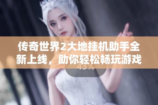 传奇世界2大地挂机助手全新上线，助你轻松畅玩游戏乐趣无穷