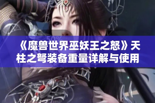 《魔兽世界巫妖王之怒》天柱之弩装备重量详解与使用技巧