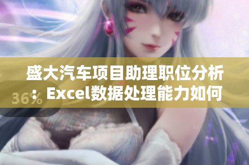 盛大汽车项目助理职位分析：Excel数据处理能力如何评估