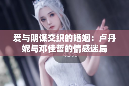 爱与阴谋交织的婚姻：卢丹妮与邓佳哲的情感迷局