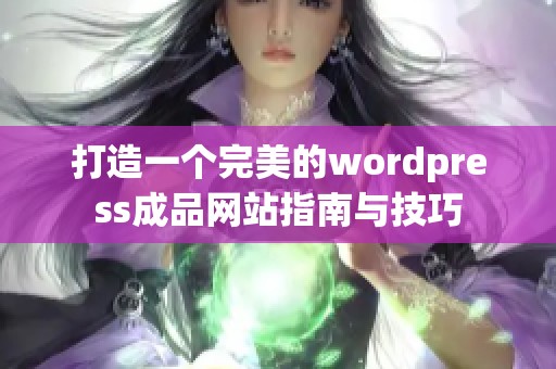 打造一个完美的wordpress成品网站指南与技巧