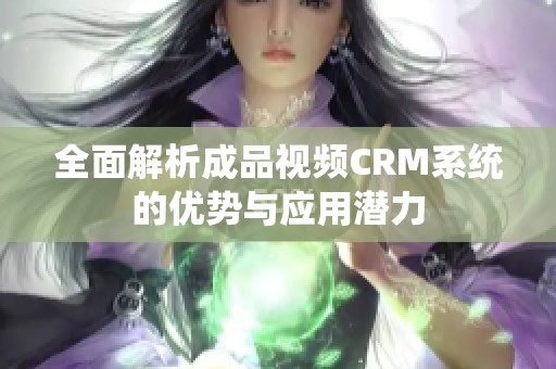 全面解析成品视频CRM系统的优势与应用潜力