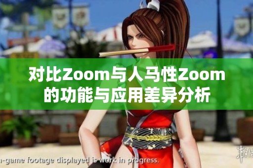 对比Zoom与人马性Zoom的功能与应用差异分析