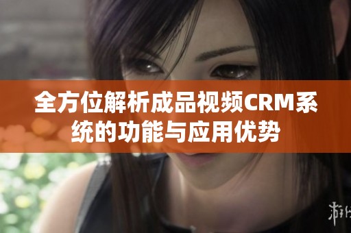 全方位解析成品视频CRM系统的功能与应用优势