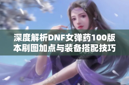 深度解析DNF女弹药100版本刷图加点与装备搭配技巧