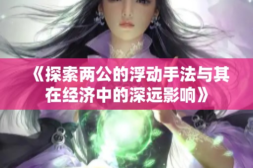 《探索两公的浮动手法与其在经济中的深远影响》