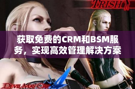 获取免费的CRM和BSM服务，实现高效管理解决方案