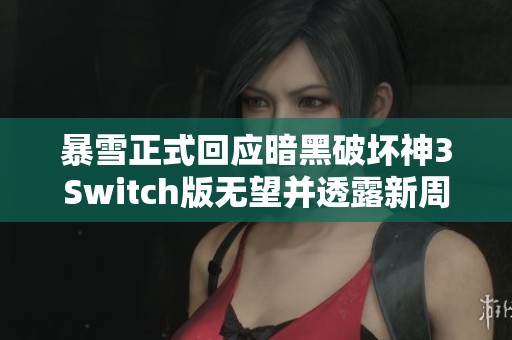 暴雪正式回应暗黑破坏神3Switch版无望并透露新周边动态