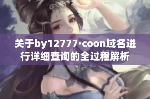 关于by12777·coon域名进行详细查询的全过程解析