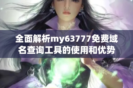 全面解析my63777免费域名查询工具的使用和优势