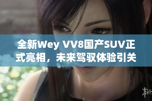 全新Wey VV8国产SUV正式亮相，未来驾驭体验引关注