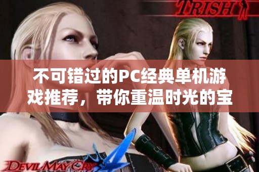 不可错过的PC经典单机游戏推荐，带你重温时光的宝藏之作