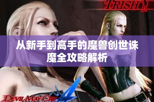 从新手到高手的魔兽创世诛魔全攻略解析