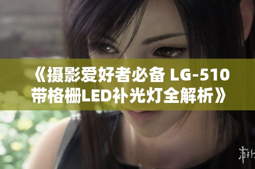 《摄影爱好者必备 LG-510带格栅LED补光灯全解析》