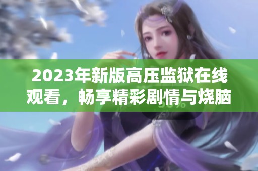 2023年新版高压监狱在线观看，畅享精彩剧情与烧脑谜题