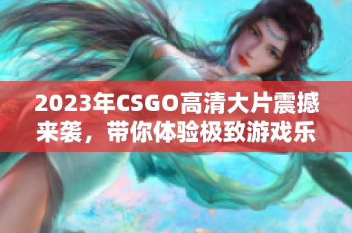 2023年CSGO高清大片震撼来袭，带你体验极致游戏乐趣