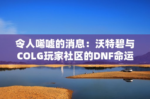 令人唏嘘的消息：沃特碧与COLG玩家社区的DNF命运何去何从