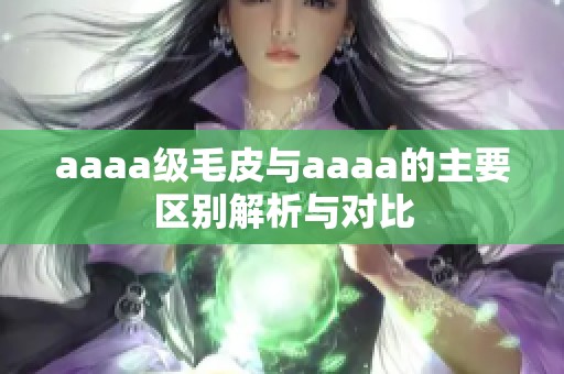 aaaa级毛皮与aaaa的主要区别解析与对比