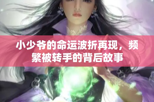 小少爷的命运波折再现，频繁被转手的背后故事