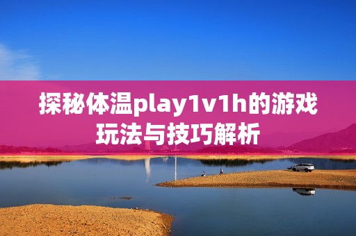 探秘体温play1v1h的游戏玩法与技巧解析