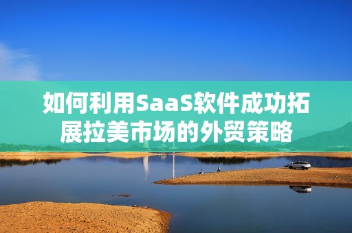 如何利用SaaS软件成功拓展拉美市场的外贸策略