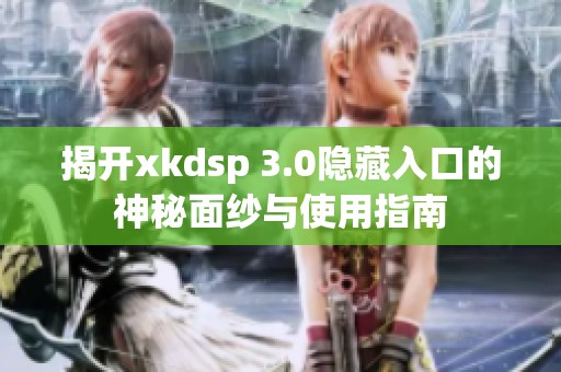 揭开xkdsp 3.0隐藏入口的神秘面纱与使用指南