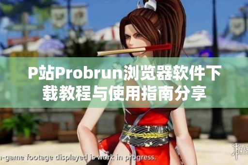 P站Probrun浏览器软件下载教程与使用指南分享