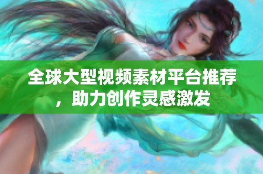 全球大型视频素材平台推荐，助力创作灵感激发