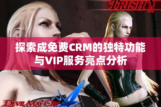 探索成免费CRM的独特功能与VIP服务亮点分析